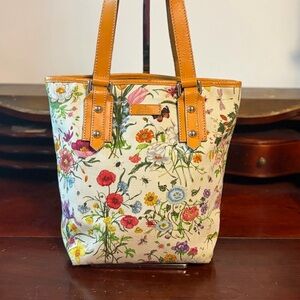 Authentic Vintage Gucci Borsa Flora Small Tote